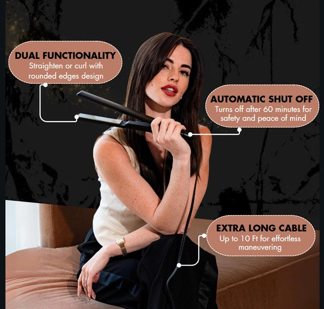 Nano-Titanium Hair Straightener & Curler