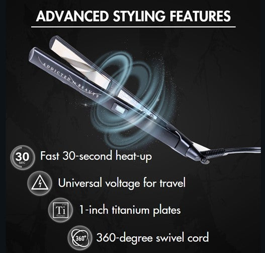 Nano-Titanium Hair Straightener & Curler